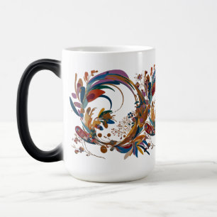Konstnärlig Blommigt Swirl Morphing Mugg 15 oz