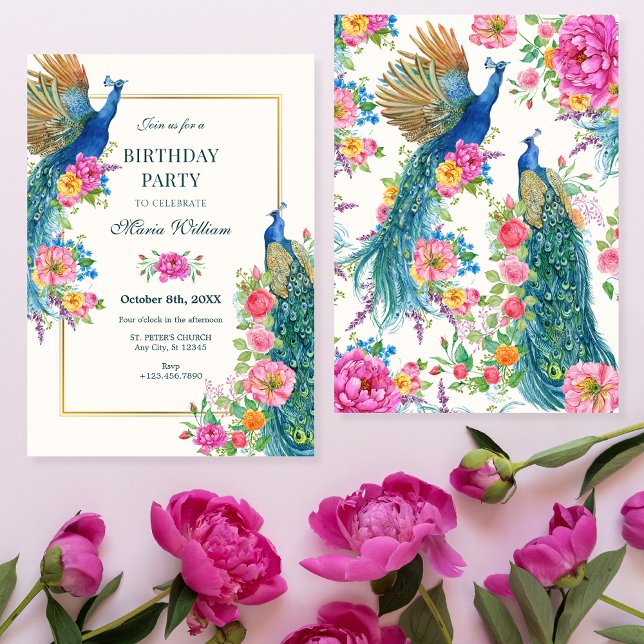 Konstnärlig blomsterdag inbjudningar (Skapare uppladdad)