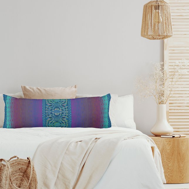 Konstnärlig boho mönster-kudde kroppskudde (Skapare uppladdad)