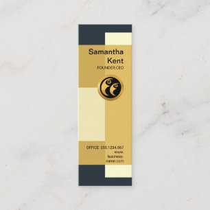 Konstnärlig Columnar bygga kvartervdgrundare Mini Visitkort