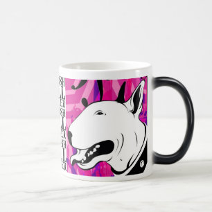 Konstnärlig design för tjurTerrierhund aveln Magisk Mugg