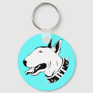Konstnärlig design för tjurTerrierhund aveln Nyckelring