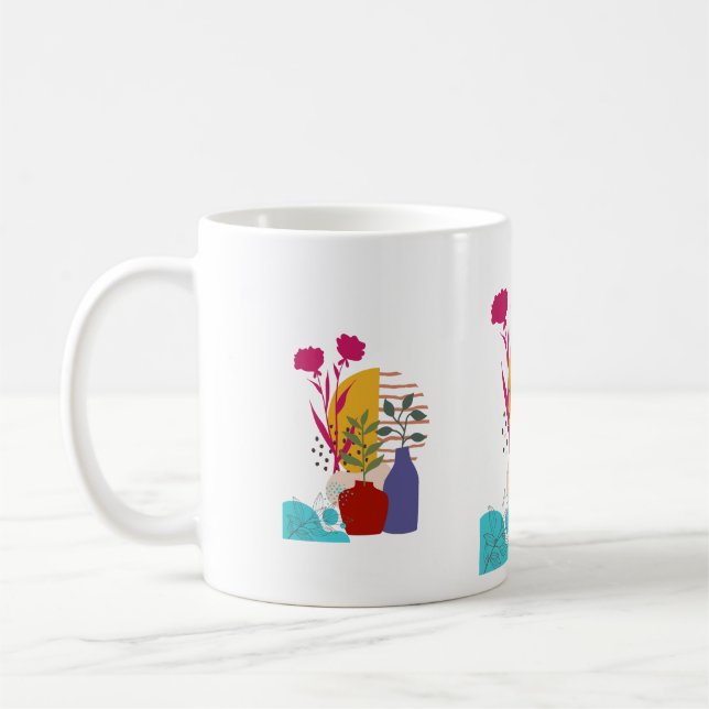 Konstnärlig design kaffemugg (Vänster)