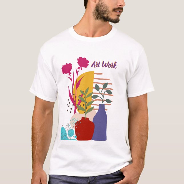 Konstnärlig design t shirt (Framsida)
