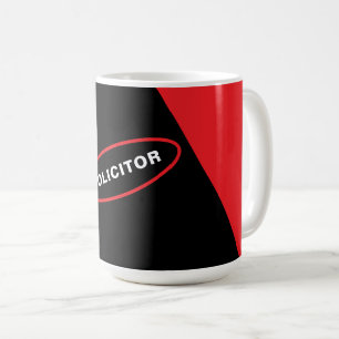 Konstnärlig designkaffe Mugg för advokater