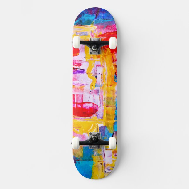 Konstnärlig Estetisk Cool Mini Skateboard Bräda 18,5 Cm (Framsida)