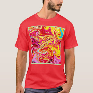 Konstnärlig färgblandning t shirt
