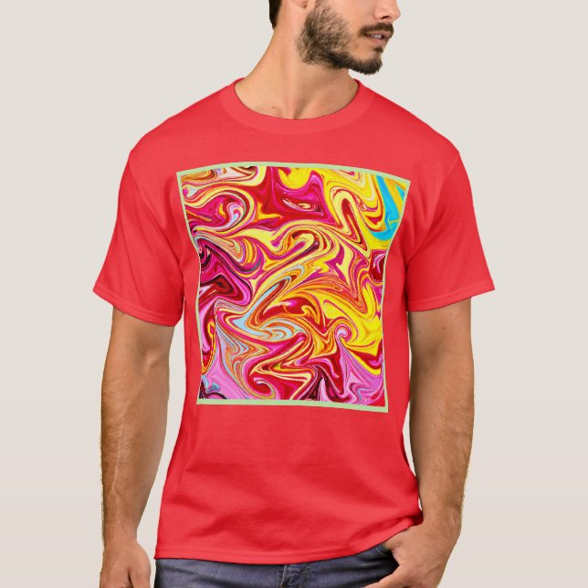 Konstnärlig färgblandning t shirt (Framsida)