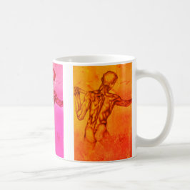 konstnärlig figur designer kaffemugg