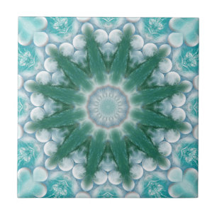 Konstnärlig flodvåg för Geometric Sea Star Bathroo Kakelplatta