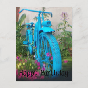 Konstnärlig Fotografi Cykel Glad Födelsedag Vykort