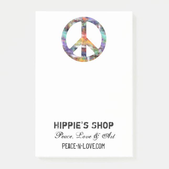 Konstnärlig fred post-it block (Framsida)