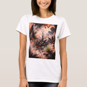 Konstnärlig grafik T-Shirt för kvinnor
