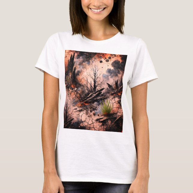 Konstnärlig grafik T-Shirt för kvinnor (Framsida)