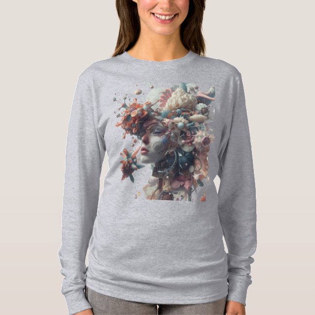 Konstnärlig Grafisk T-Shirt – Uttryck Din Stil (Framsida)