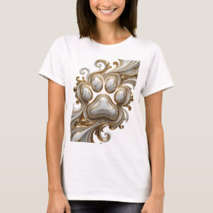 Konstnärlig guld ABSTRAKT KONSTUtsmyckning T Shirt