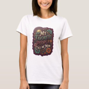 Konstnärlig guld MINA FAVORITPERSONER KALLAR MIG M T Shirt