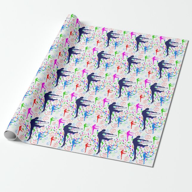 Konstnärlig Gymnastik Presentpapper (Utrullad)