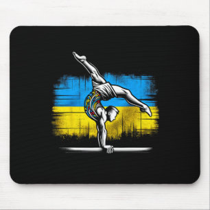 Konstnärlig gymnastik ukrainsk ukraina flagga idro musmatta