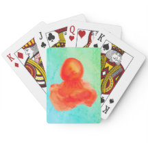 Konstnärlig havskaraktär Vattenfärgad maneter av k