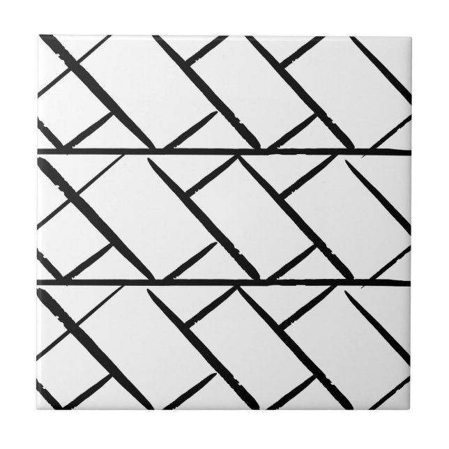 Konstnärlig Herringbone Stil Backsplash Kakelplatta (Framsidan)