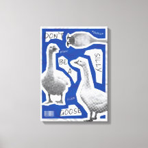 Konstnärlig illustration Var inte en dum gås