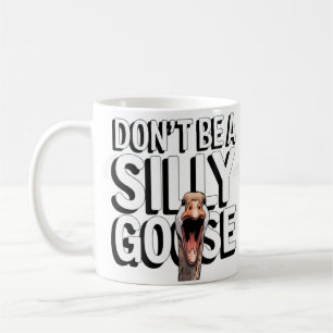 Konstnärlig illustration Var inte en dum gås Kaffemugg
