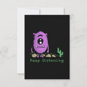 Konstnärlig illustrationsdesign av klottermonster inbjudningar
