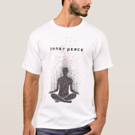 Konstnärlig Inre Fred Mediterande Silhuett T-Shirt