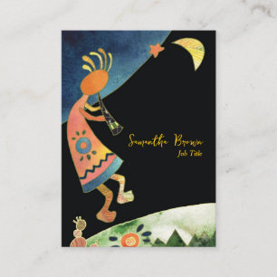 Konstnärlig inspirerande Kokopelli Visitkort