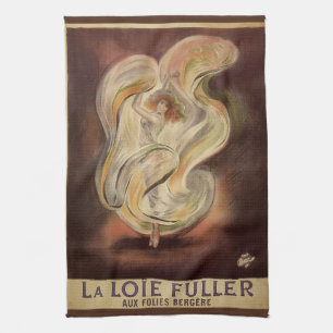 Konstnärlig jugend, La Loie Fuller modern dansare Kökshandduk