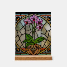 Konstnärlig jugendstil akryl fönsterglas väggkonst