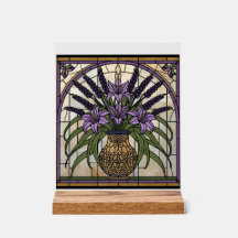 Konstnärlig jugendstil akryl fönsterglas väggkonst