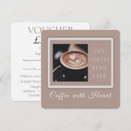 Konstnärlig kaffebar företagsvarumärkes kupong