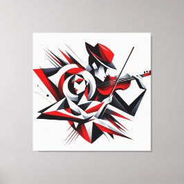 Konstnärlig Kärlek och musik Canvastryck