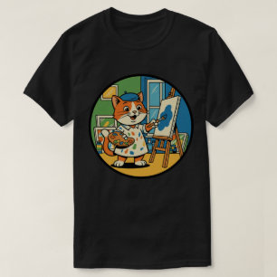 Konstnärlig kattmålare - Kreativ feline konstnär T Shirt