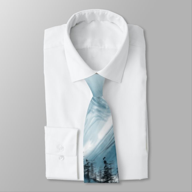 Konstnärlig kinesisk liggande målning Chinoiserie Slips (Bunden)