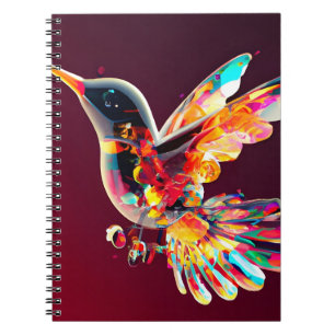 Konstnärlig kolibri anteckningsbok