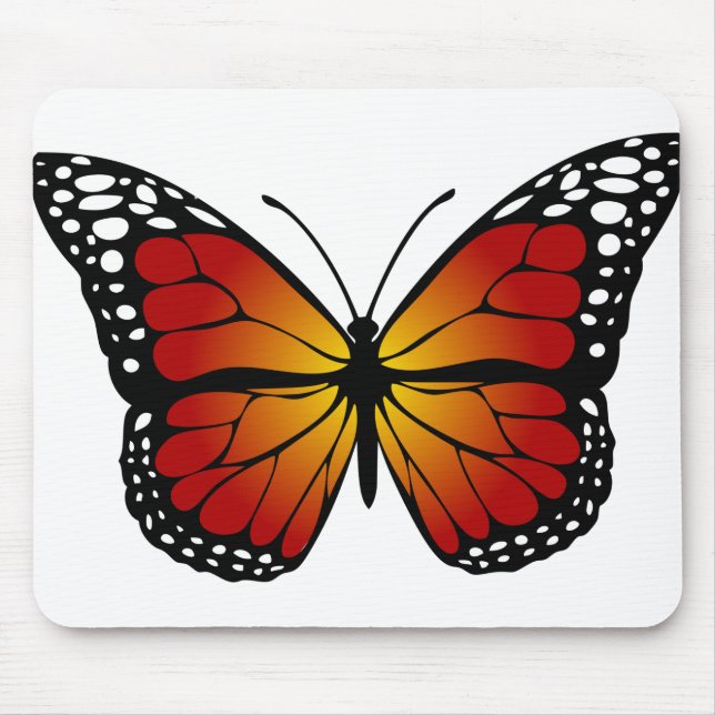 Konstnärlig konst av Abstrakten Butterfly Monarch Musmatta (Framsidan)