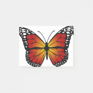 Konstnärlig konst av Abstrakten Butterfly Monarch Post-it Block