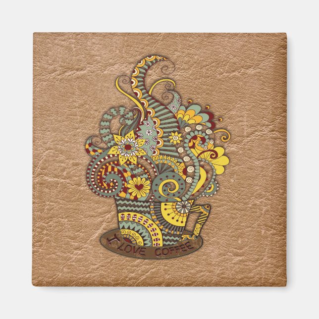 Konstnärlig konst i teckning magnet (Framsidan)