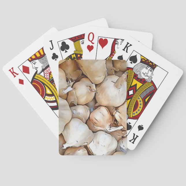 Konstnärlig konturkonst av Lökar Casinokort (Baksidan)