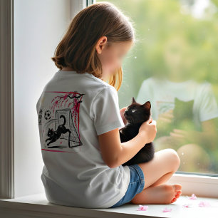 Konstnärlig Körsbärsblommande Kattfotboll För Japa T Shirt