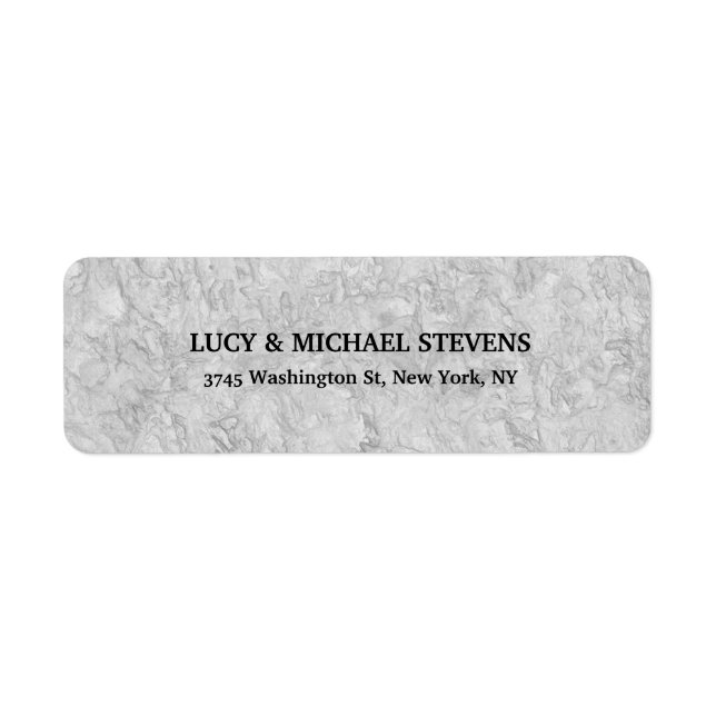 Konstnärlig Kreativ Light Grått Färg Snyggt-familj Returadress Etikett (Framsidan)