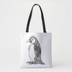 Konstnärlig kungpingvin Zendoodle 2 Tygkasse