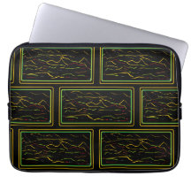 Konstnärlig Laptop sleeve med Öga-fångstande Mönst