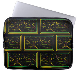 Konstnärlig laptopsleeve med iögonfallande mönster laptop fodral