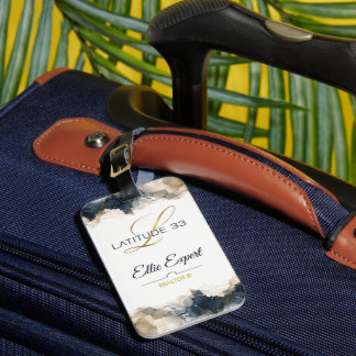 konstnärlig Latitude 33 bagage-ID Bagagebricka