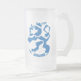 Konstnärlig Lejon Frostad Glas Mugg