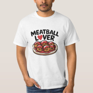 Konstnärlig, meatball-Thated Artwork for food Enth T Shirt